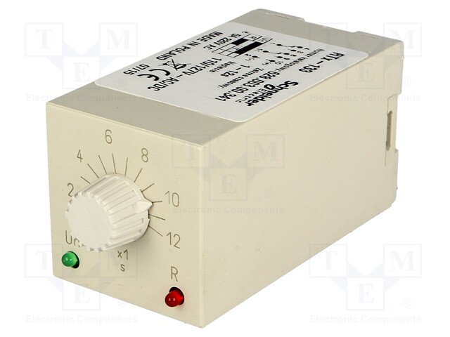 Timer; 1÷12s; DPDT; 230VAC/5A; 110÷127VAC; 110÷127VDC; undecal