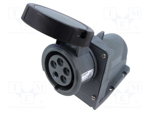 Connector: AC supply 3-phase; socket; female; screw terminal