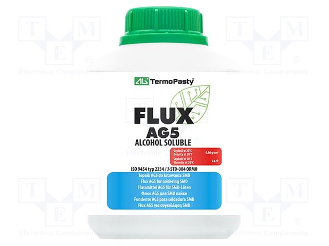 Flux: rosin-free; halide-free,Lead Free; liquid; bottle; 0.5l