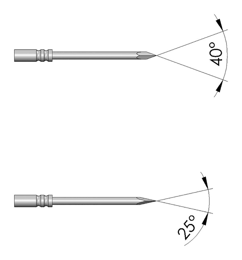 Test needle; Operational spring compression: 4.3mm; 2A; Ø: 0.5mm