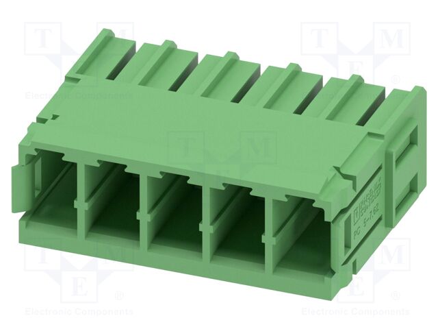 PCB headers, nominal cross section: 6 mm?, color: green, nom