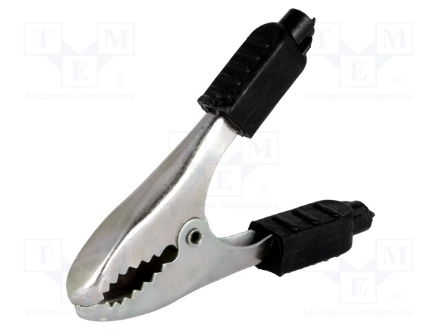 Crocodile clip; 40A; Grip capac: max.20mm; Overall len: 70mm