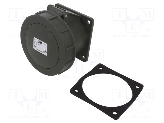 Connector: AC supply 3-phase; socket; female; 32A; 230VAC; IP67