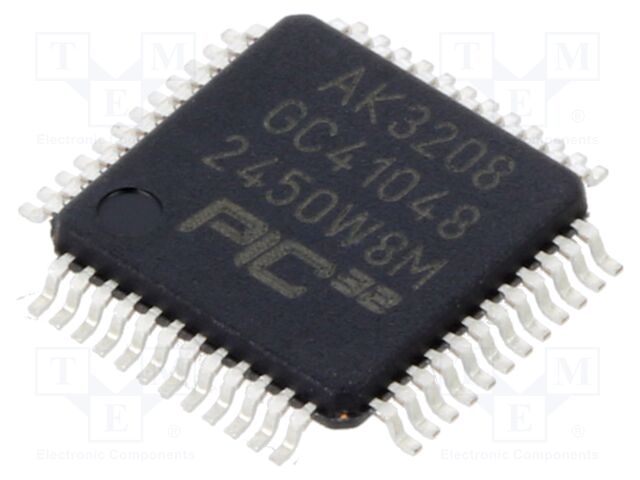 IC: PIC microcontroller; 32kB; 200MHz; 3÷3.6VDC; SMD; TQFP48