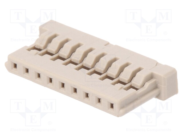 Plug; wire-board; female; DF14; 1.25mm; PIN: 9; w/o contacts