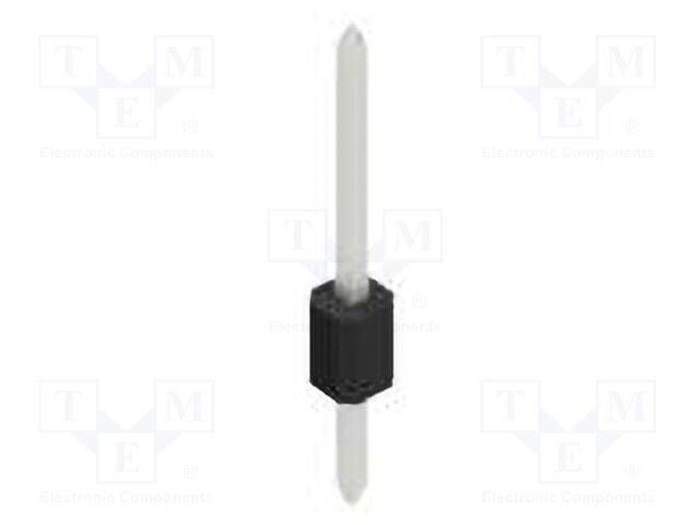 Connector: pin strips; pin header; male; PIN: 1; 1.27mm; THT; 1x1