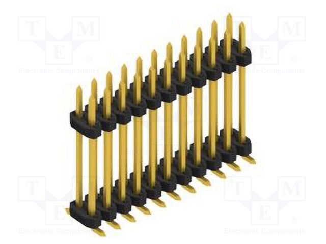 Connector: pin strips; pin header; male; PIN: 22; 2mm; SMT; 2x11