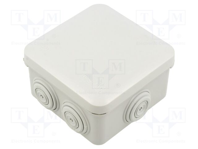 Enclosure: junction box; X: 94mm; Y: 94mm; Z: 52mm; plastic; IP55