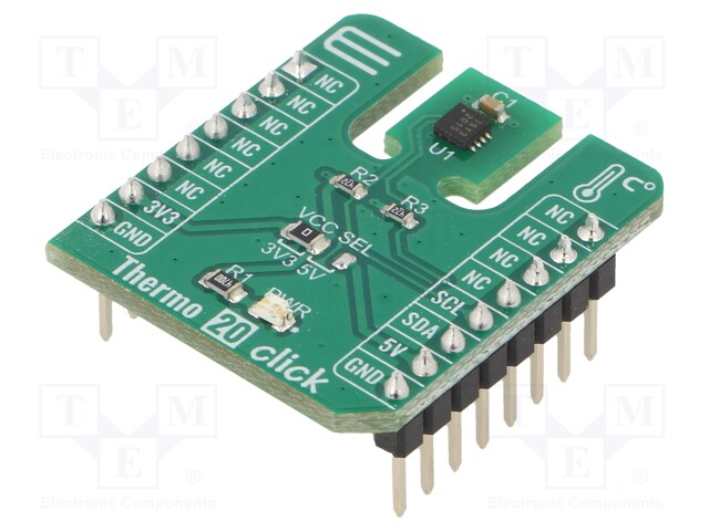 Click board; temperature sensor; I2C; TSYS03; 3.3/5VDC