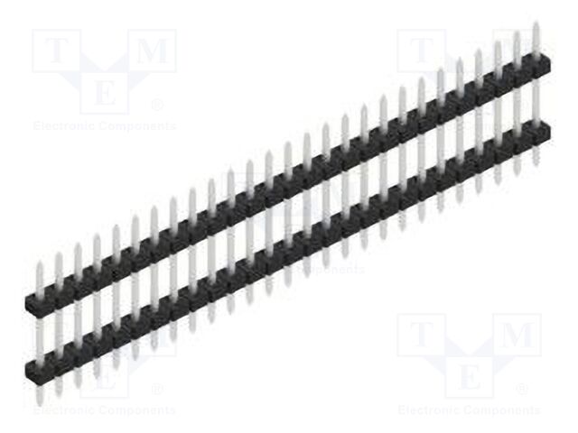 Connector: pin strips; pin header; male; PIN: 27; 2mm; THT; 1x27