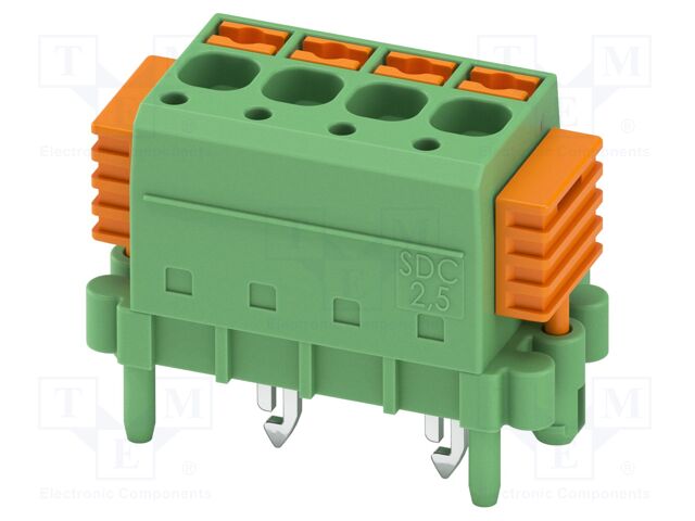 PCB direct plug, nominal cross section: 2.5 mm?, color: gree