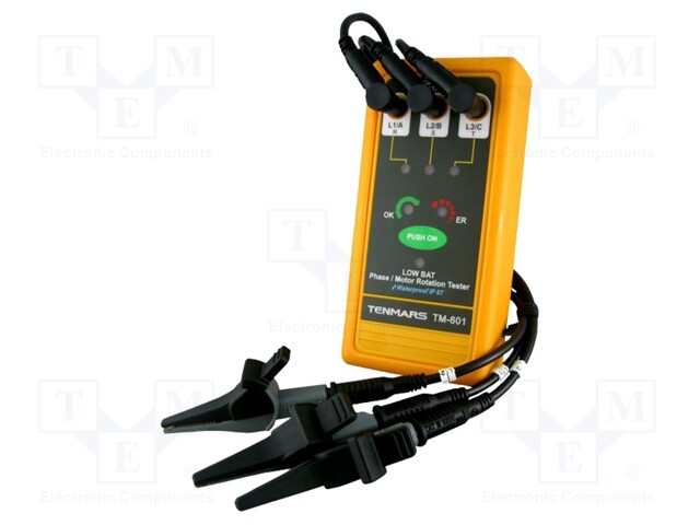 Tester: phase sequence; LED; Freq: 45÷400Hz; IP67