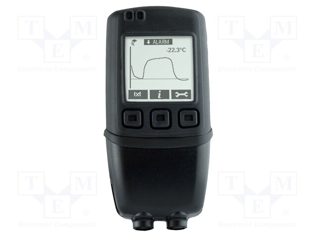 Data logger; temperature; ±0,6°C; Power supply: 2x 3,6V 1/2AA