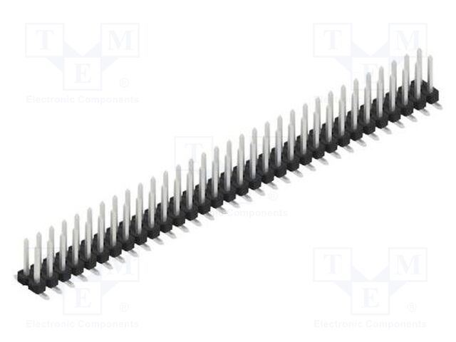 Connector: pin strips; pin header; male; PIN: 64; 2.54mm; SMT; 2x32