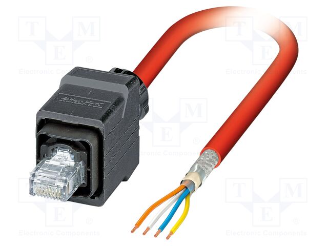 Patch cord; SF/UTP; Cat 5; cables,RJ45 plug; stranded; Cu,tinned