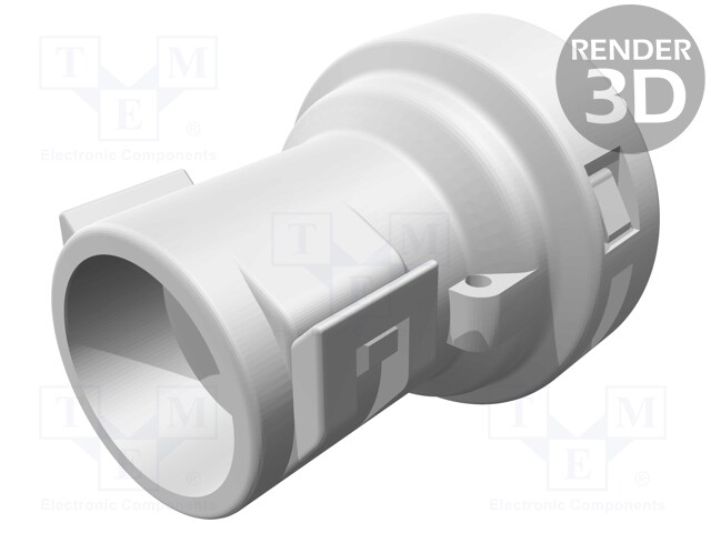 Cable hood and fastener; straight