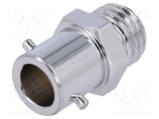 Bayonet coupler; Mat: brass,nickel; 12.3mm; Thread: M10x1