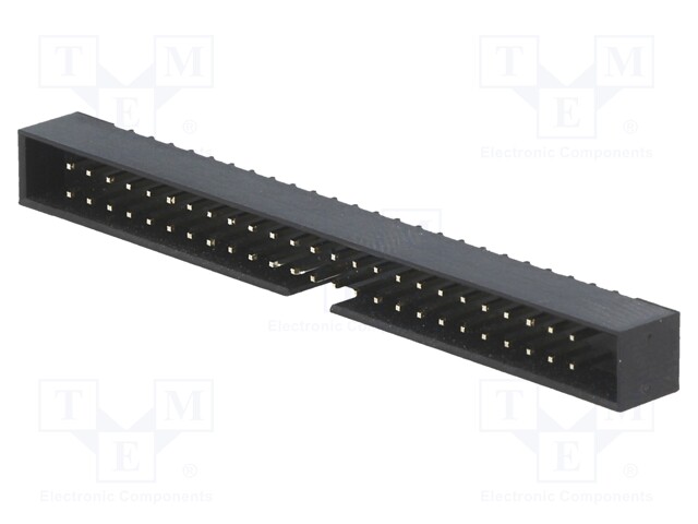 Socket; IDC; male; PIN: 50; straight; THT; gold-plated; 2mm