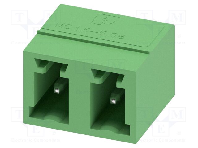PCB headers, nominal cross section: 1.5 mm?, color: green, n