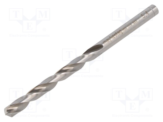 Drill bit; for metal; Ø: 5.4mm; L: 93mm; Working part len: 57mm