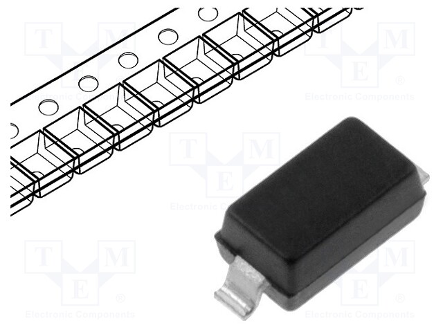 Diode: Schottky rectifying; SMD; 40V; 0.5A; SOD123