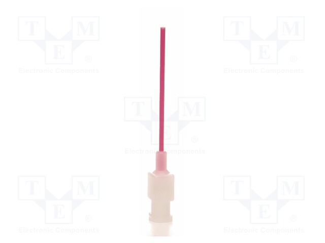 Needle: plastic flexible; 1.5"; Size: 18; straight
