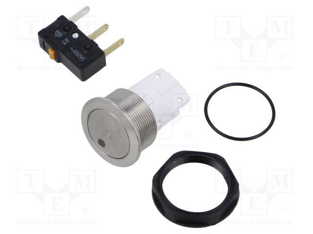 Switch: vandal resistant; Pos: 2; SPDT; 5A/125VAC; IP40; ON-(ON)