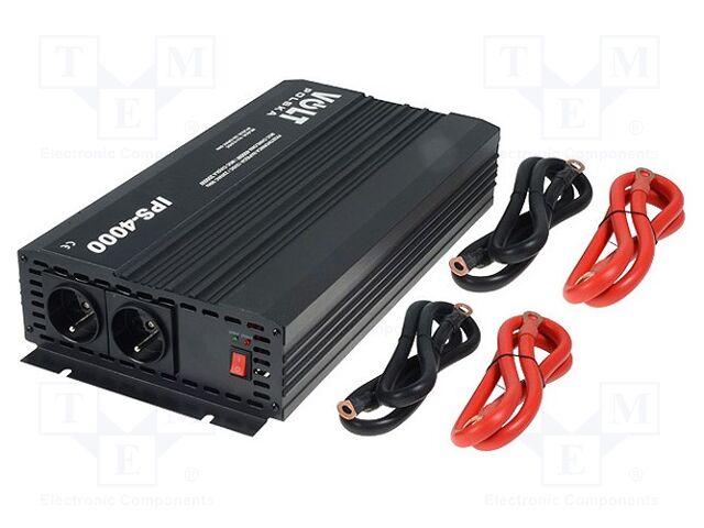Converter: DC/AC; 2000W; Uout: 230VAC; 10.5÷15.5VDC; Ppeak: 4000W
