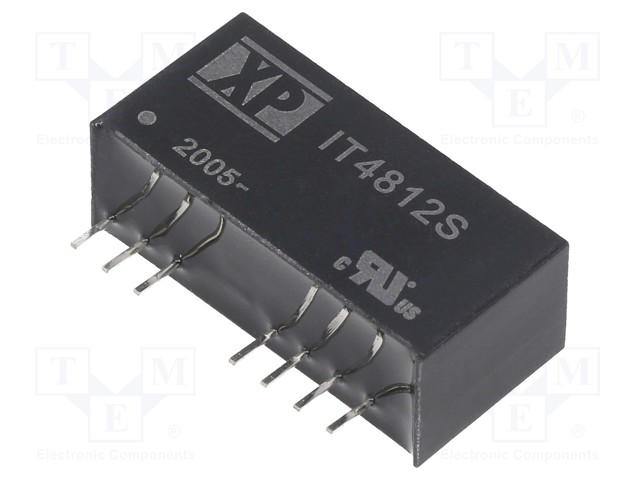 Converter: DC/DC; 3W; Uin: 18÷75V; 12VDC; Iout: 250mA; SIP; Series: IT