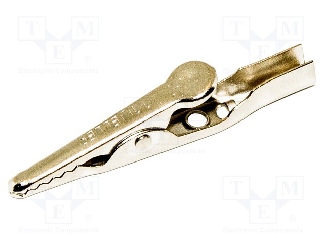 Crocodile clip; 10A; Grip capac: max.7.9mm; Overall len: 50mm