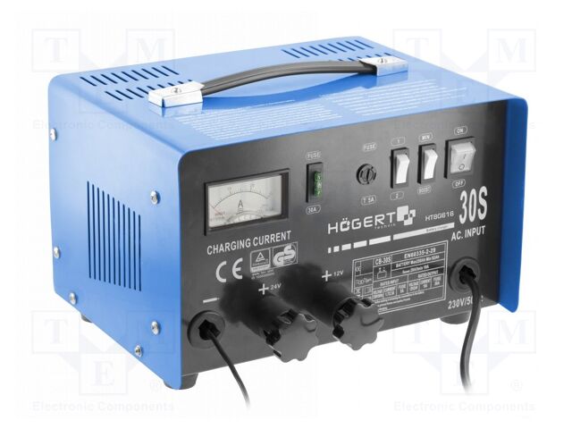 Charger: for rechargeable batteries; 12/24V; 26A; 40÷350Ah; IP20