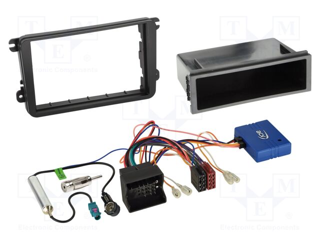 Adapter for control from steering wheel; Seat,VW,Škoda; black