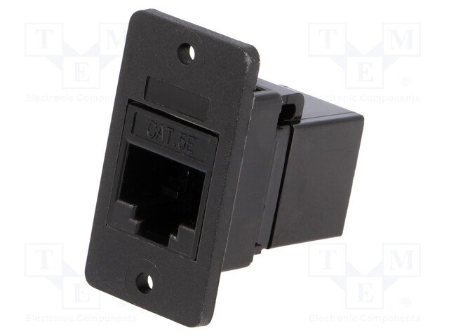 Coupler; SLIMS; Cat: 5e; Layout: 8p8c; RJ45 socket,both sides; 29mm