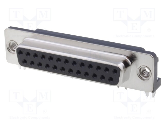 D-Sub; PIN: 25; socket; female; 4,2mm standard; Locking: screws