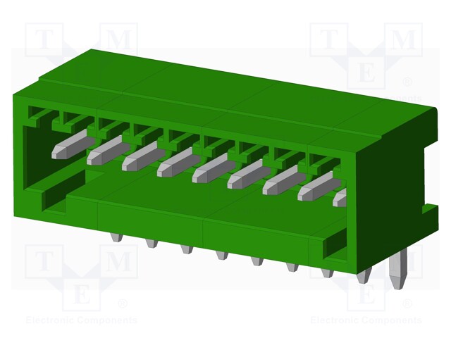 Connector: pluggable terminal block; socket; male; angled; THT