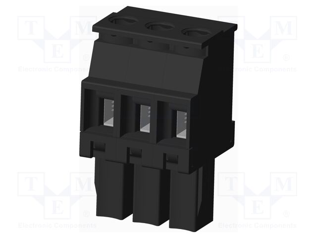 Connector: pluggable terminal block; plug; female; angled 90°