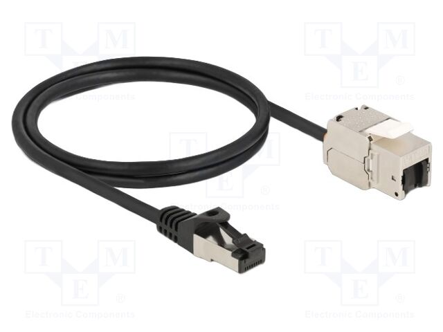 Extender Ethernet; S/FTP; Cat: 6a; RJ45 socket,RJ45 plug; 1m; PVC