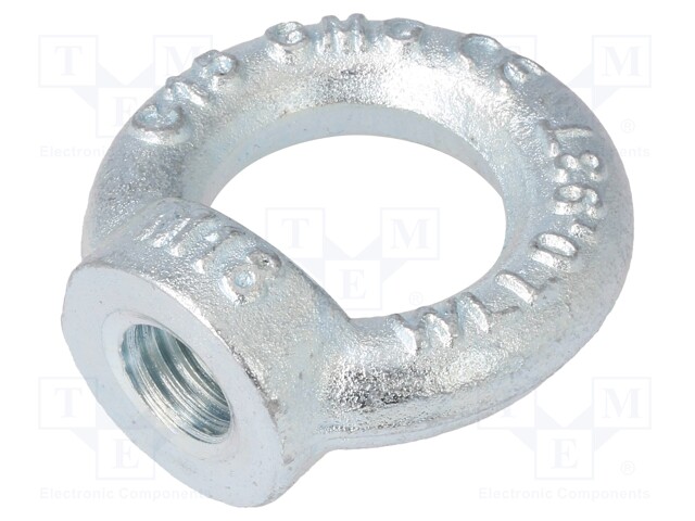 Lifting eye nut; eye; M18; steel; Plating: zinc; DIN: 582; 40mm