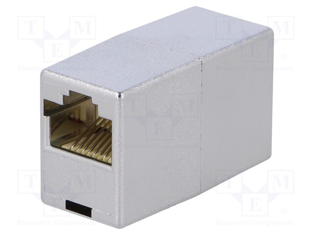 Socket; coupler; Cat: 5e; shielded; Layout: 8p8c; RJ45 socket x2
