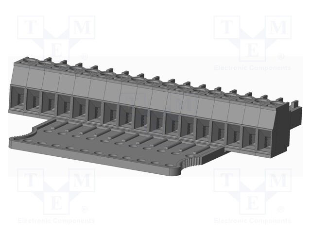Connector: pluggable terminal block; plug; female; straight; grey