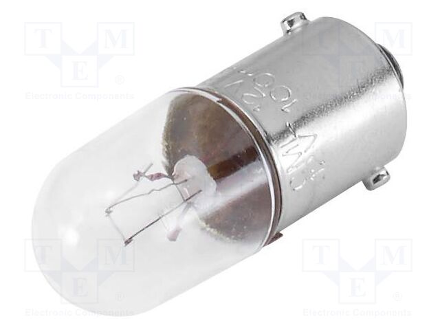 Filament lamp: miniature; T1-3/4 MG; white; 48VDC; 48VAC