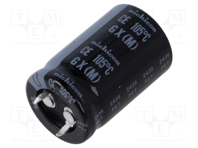 Capacitor: electrolytic; SNAP-IN; 470uF; 200VDC; Ø22x35mm; ±20%