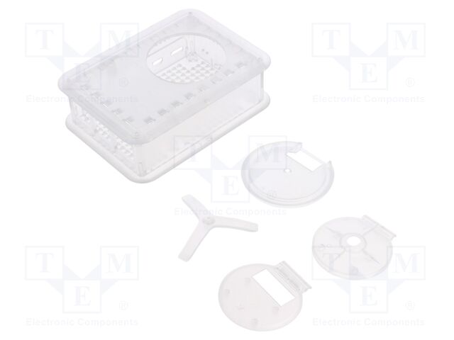 Enclosure: for computer; Raspberry Pi 4 B; semi-transparent