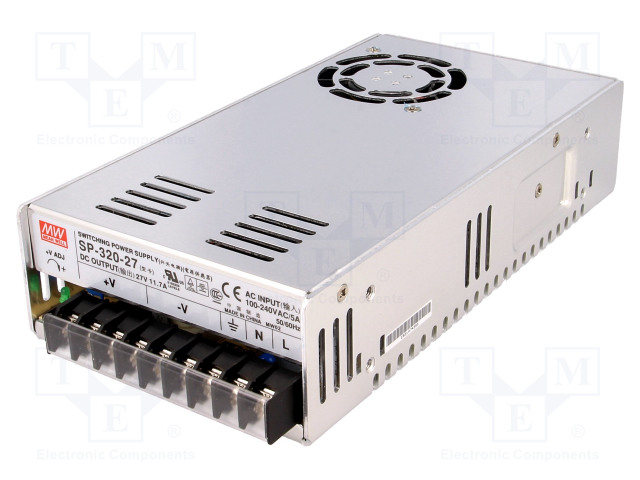 Power supply: switched-mode; modular; 315.9W; 27VDC; 215x115x50mm