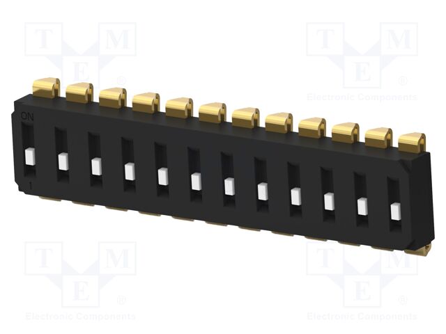 Switch: DIP-SWITCH; Poles number: 12; OFF-ON; 0.025A/24VDC; Pos: 2