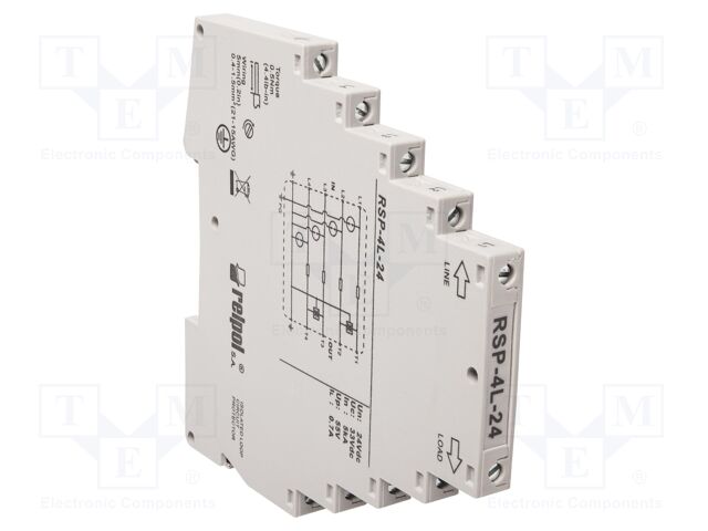 Surge arrester; In 8/20us: 20kA; 23.3VAC; for DIN rail mounting