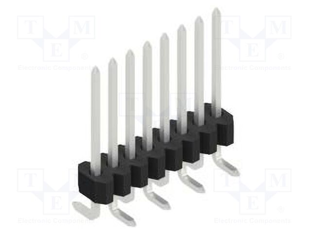Connector: pin strips; pin header; male; PIN: 8; 1.27mm; SMT; 1x8