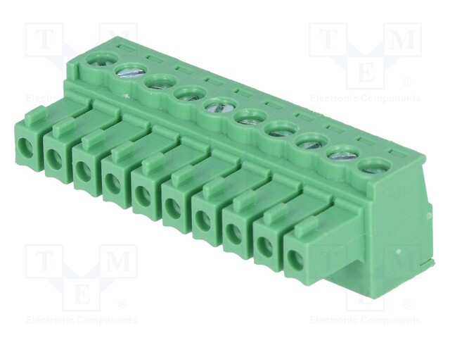 Pluggable terminal block; 3.5mm; ways: 10; straight; plug; female