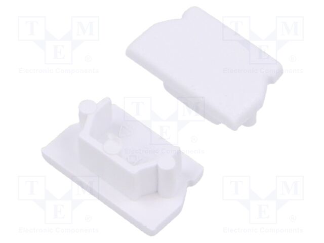 Cap for LED profiles; white; ABS; GEN2; Pcs: 20; UNI12