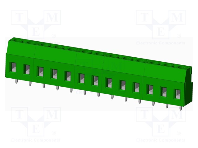 Connector: PCB terminal block; terminal; Plating: tinned; on PCBs